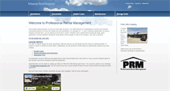 Desktop Screenshot of professionalrental.com